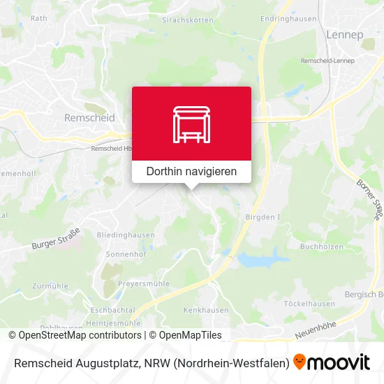 Remscheid Augustplatz Karte