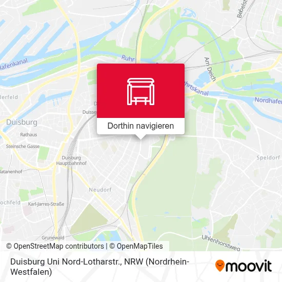 Duisburg Uni Nord-Lotharstr. Karte