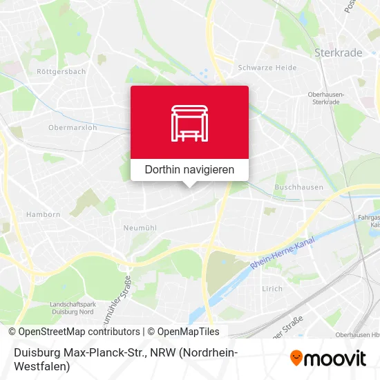 Duisburg Max-Planck-Str. Karte