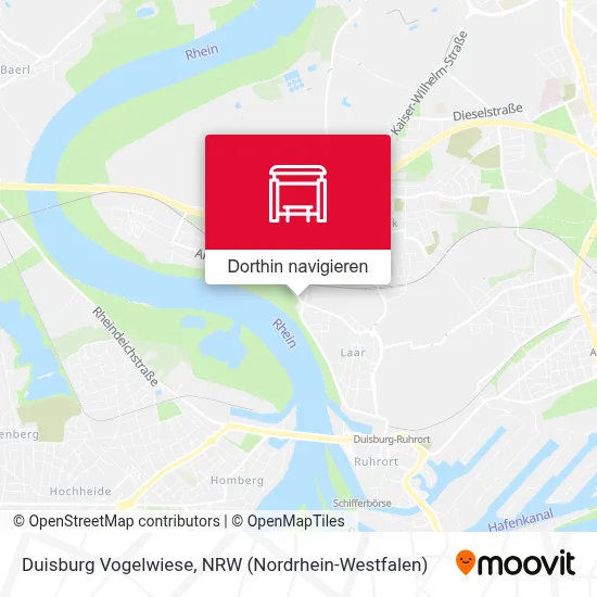 Duisburg Vogelwiese Karte