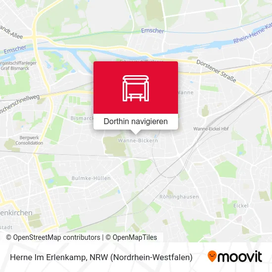 Herne Im Erlenkamp Karte