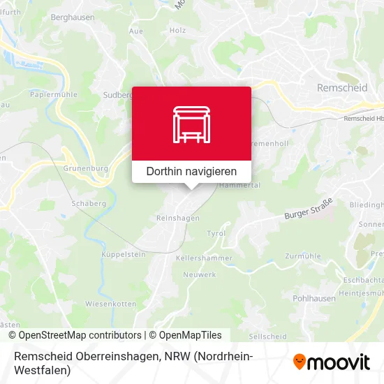 Remscheid Oberreinshagen Karte