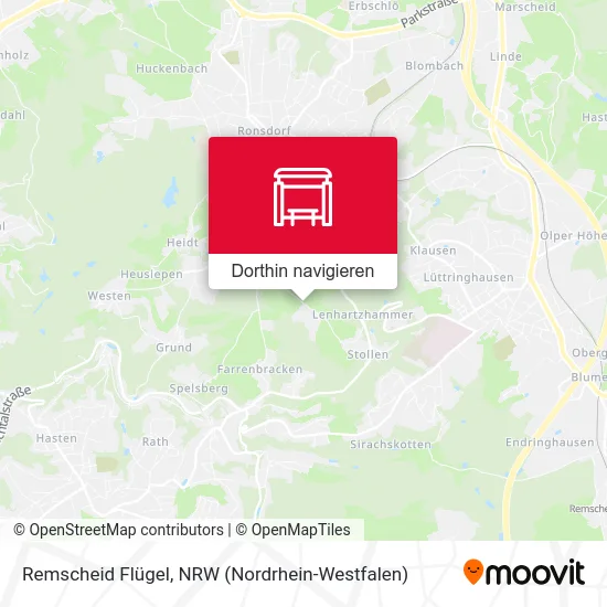 Remscheid Flügel Karte