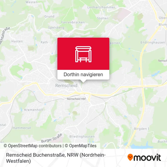 Remscheid Buchenstraße Karte