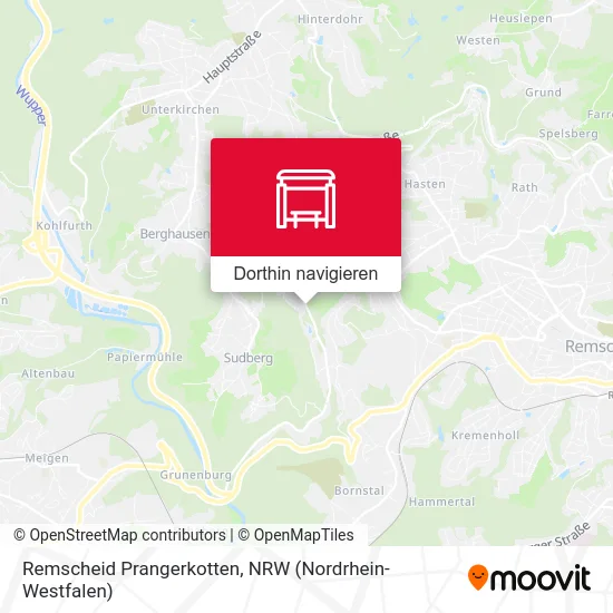 Remscheid Prangerkotten Karte