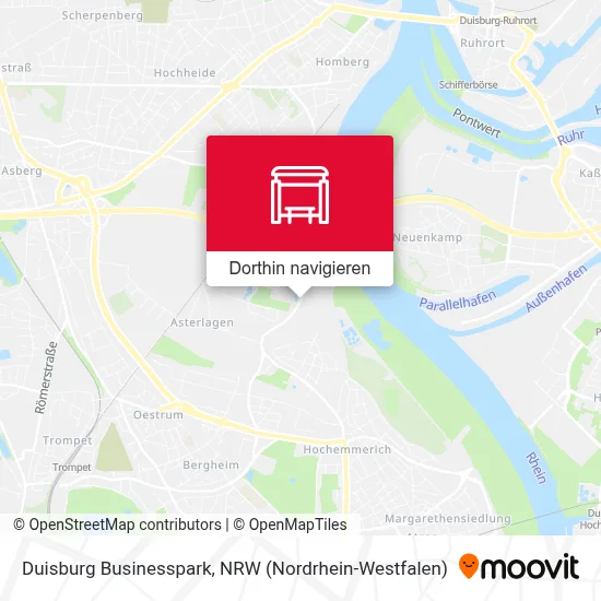 Duisburg Businesspark Karte