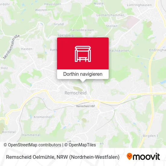 Remscheid Oelmühle Karte
