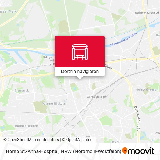 Herne St.-Anna-Hospital Karte