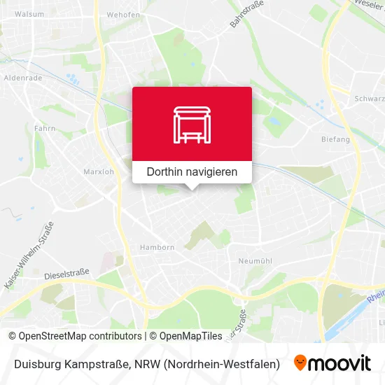 Duisburg Kampstraße Karte