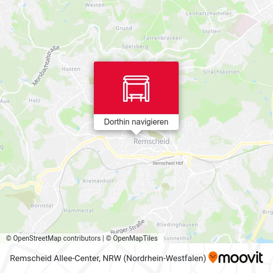 Remscheid Allee-Center Karte