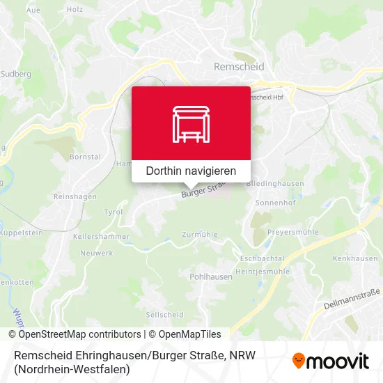 Remscheid Ehringhausen / Burger Straße Karte