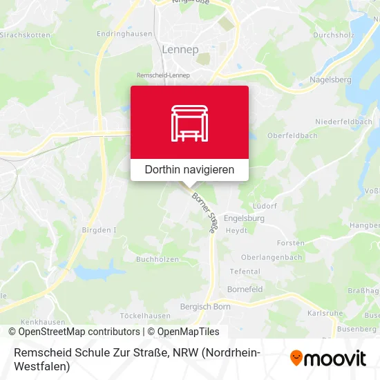 Remscheid Schule Zur Straße Karte