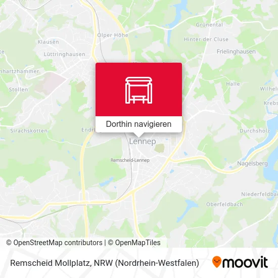 Remscheid Mollplatz Karte