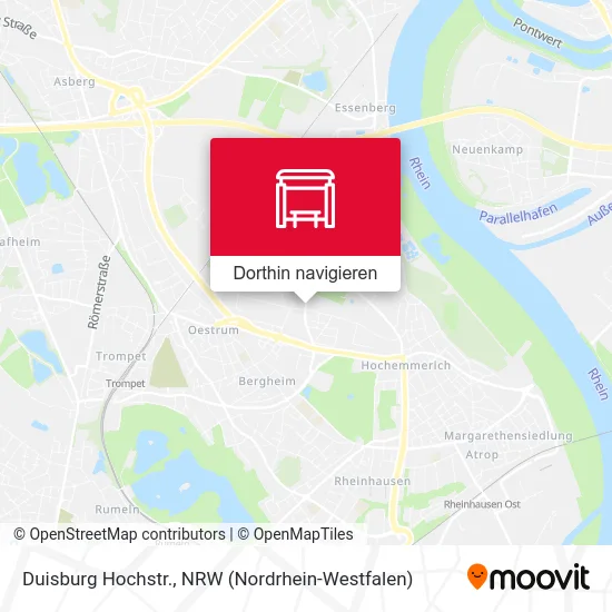 Duisburg Hochstr. Karte