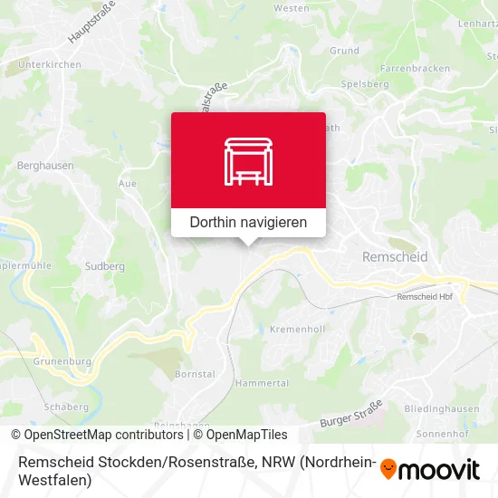 Remscheid Stockden/Rosenstraße Karte