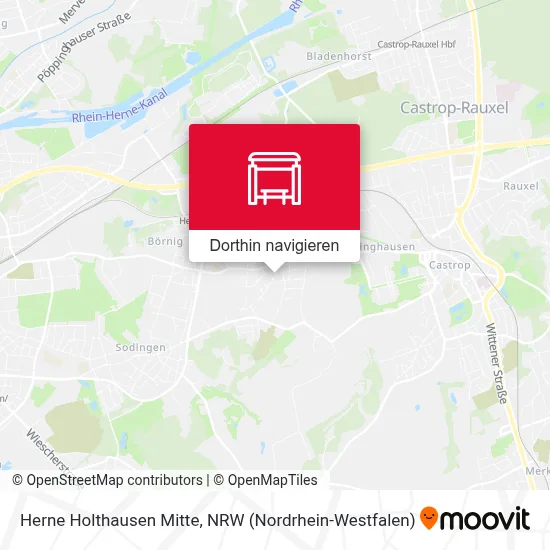 Herne Holthausen Mitte Karte