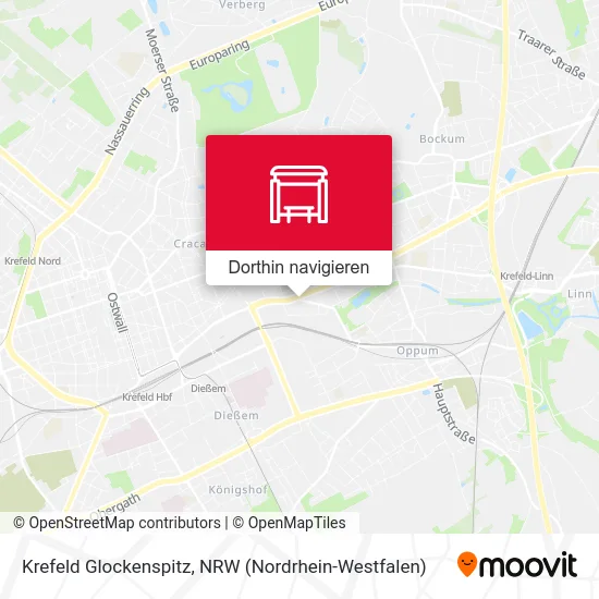 Krefeld Glockenspitz Karte