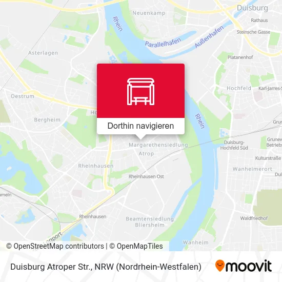 Duisburg Atroper Str. Karte