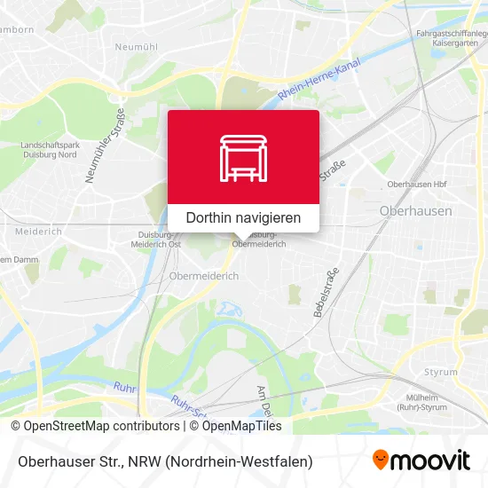 Oberhauser Str. Karte