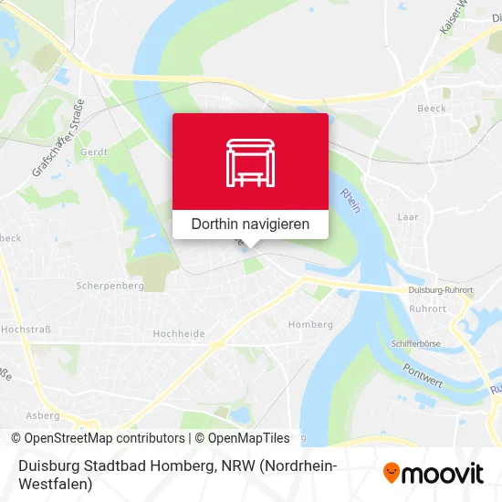 Duisburg Stadtbad Homberg Karte
