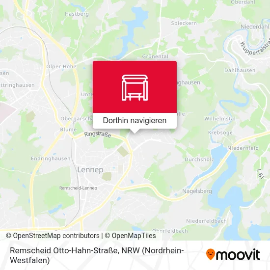 Remscheid Otto-Hahn-Straße Karte