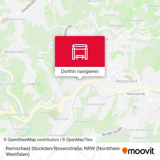 Remscheid Stockden/Rosenstraße Karte