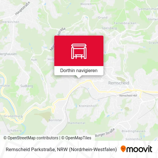 Remscheid Parkstraße Karte