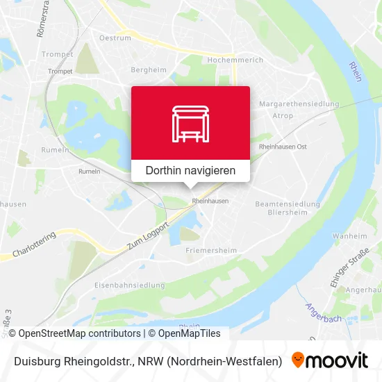 Duisburg Rheingoldstr. Karte