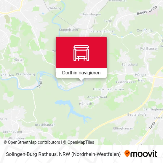 Solingen-Burg Rathaus Karte