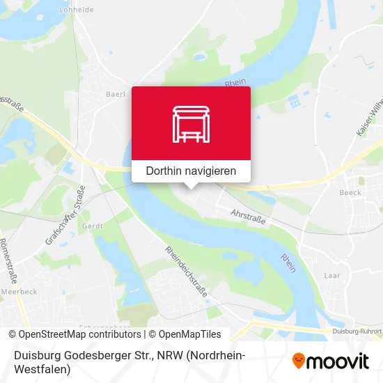 Duisburg Godesberger Str. Karte