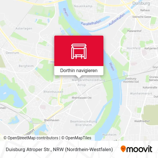 Duisburg Atroper Str. Karte