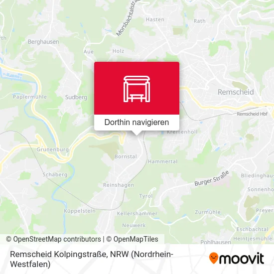 Remscheid Kolpingstraße Karte