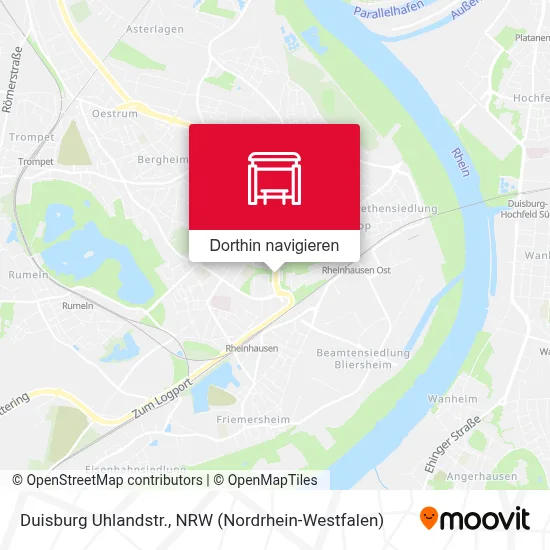 Duisburg Uhlandstr. Karte