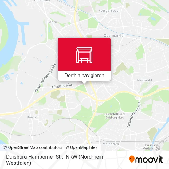 Duisburg Hamborner Str. Karte
