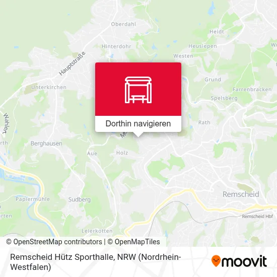 Remscheid Hütz Sporthalle Karte
