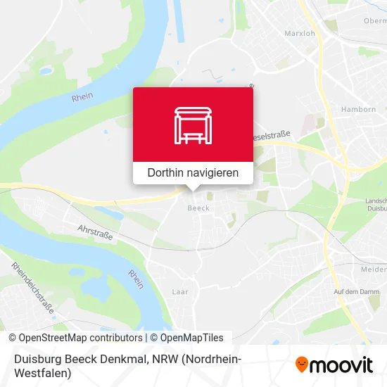 Duisburg Beeck Denkmal Karte