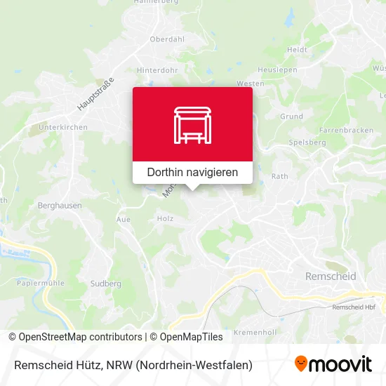 Remscheid Hütz Karte