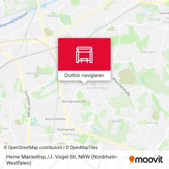 Herne Marienhsp./J.-Vogel-Str Karte