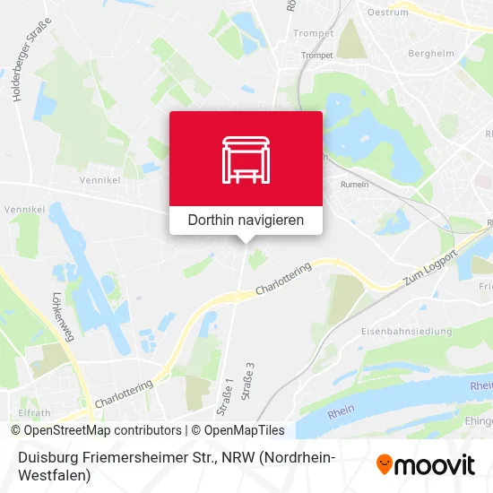 Duisburg Friemersheimer Str. Karte