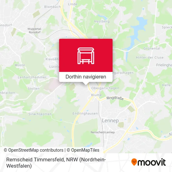 Remscheid Timmersfeld Karte