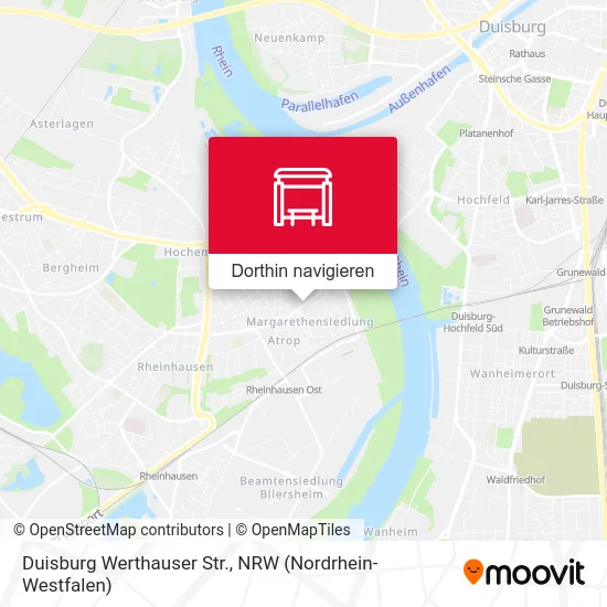 Duisburg Werthauser Str. Karte