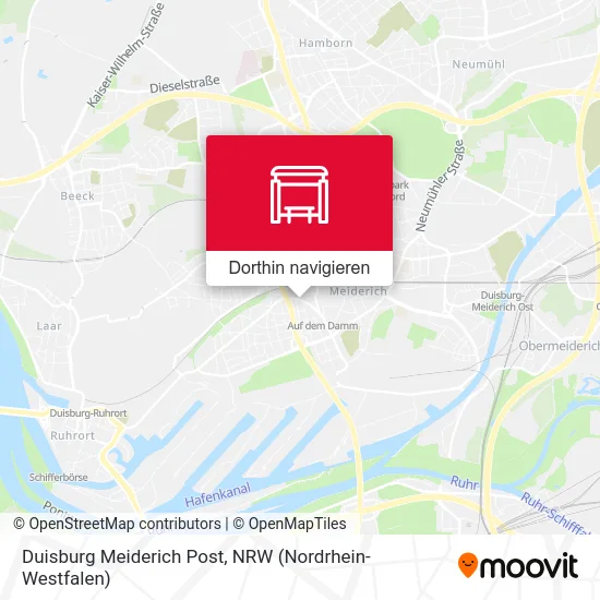 Duisburg Meiderich Post Karte