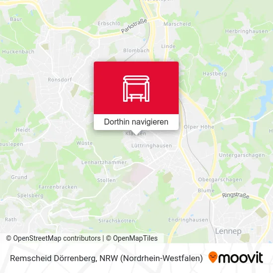 Remscheid Dörrenberg Karte