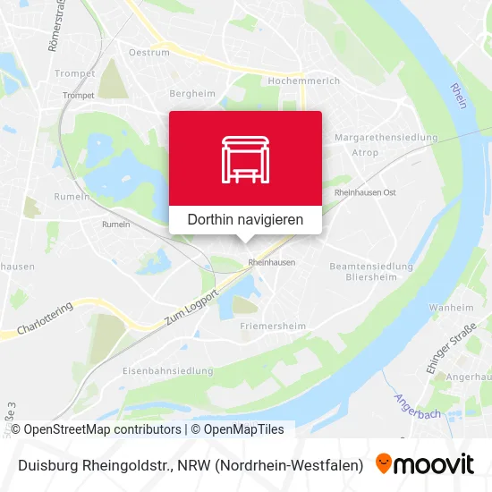 Duisburg Rheingoldstr. Karte