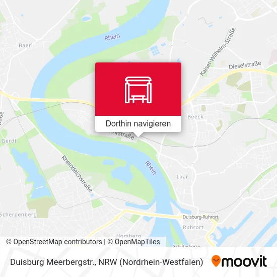 Duisburg Meerbergstr. Karte