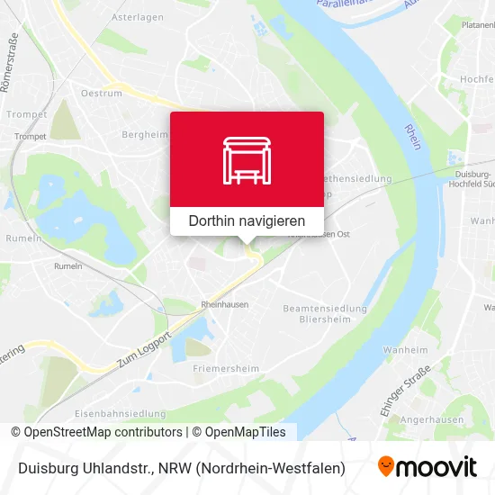Duisburg Uhlandstr. Karte
