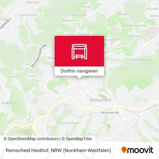 Remscheid Heidhof Karte