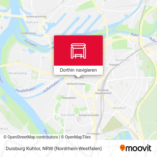 Duisburg Kuhtor Karte