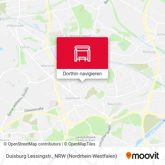 Duisburg Lessingstr. Karte