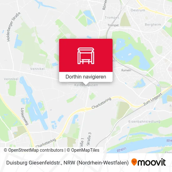 Duisburg Giesenfeldstr. Karte